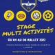 Stage multiactivité juillet 2022